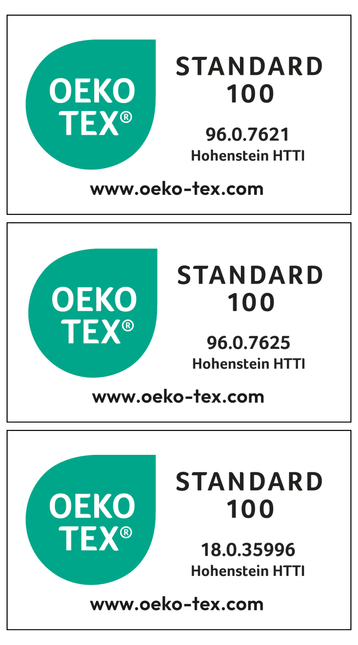 Oeko Tex Certification